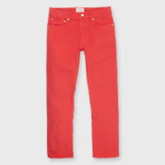 Sid Mashburn Slim Straight 5-Pocket Pants Vermillion Red Canvas 32x30 - Picture 1 of 12